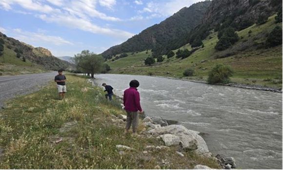 페리가나 계곡의 시르다리아강 상류. [사진=윤영선]