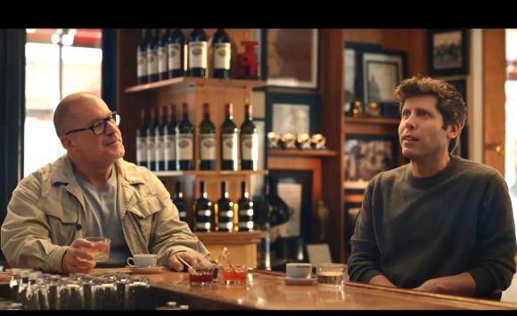 조너선 아이브 전 애플 부사장(왼쪽)과 샘 올트먼 오픈AI CEO. [사진=오픈AI]