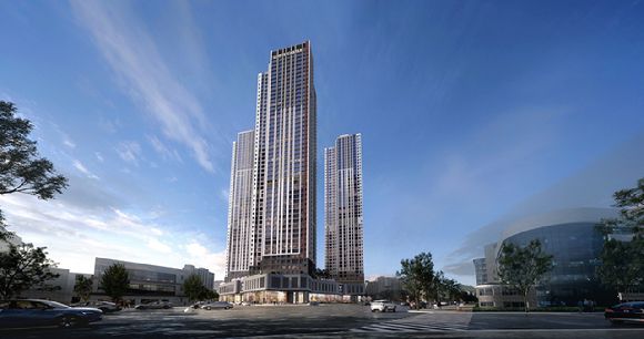 번영로 롯데캐슬 센트럴스카이. [사진=롯데건설]