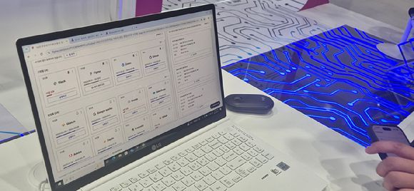 LGU+ 알파키 시연모습 [사진=서효빈 기자]