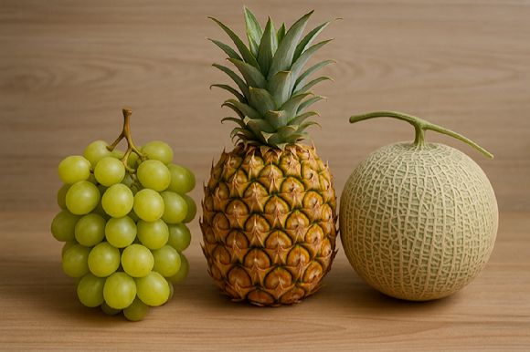 사과, 딸기, 블루베리, 라즈베리, 오렌지, 자몽 등은 당뇨 환자가 먹어도 큰 해가 되지 않는 과일들이다. 사진은 AI로 생성한 이미지. 당뇨가 있으면 포도, 파인애플, 멜론 등은 섭취에 주의해야 한다. 사진은 AI로 생성한 이미지. [사진=챗GPT]