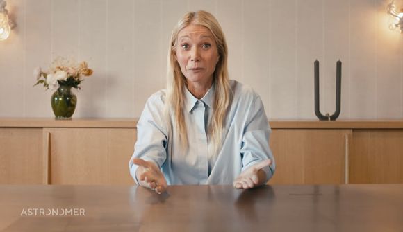 아스트로노머의 '임시 대변인'으로 출연한 귀네스 팰트로. [사진=아스트로노머 유튜브]