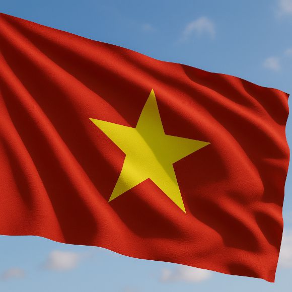 베트남 국기 이미지.