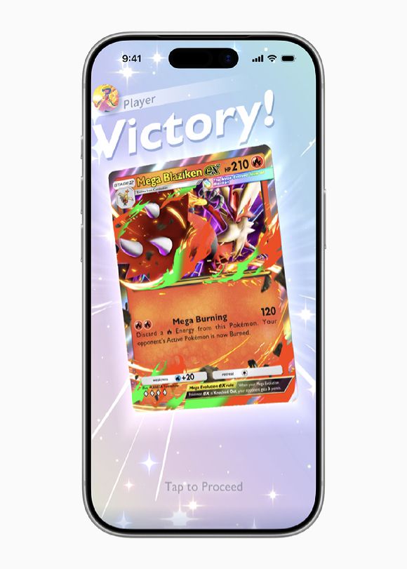 애플이 공개한 ‘Pokémon TCG Pocket’ 플레이 화면. [사진=애플]
