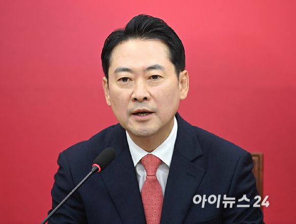 장동혁 국민의힘 대표가 12일 서울 여의도 국회에서 열린 최고위원회의에서 발언하고 있다. [사진=곽영래 기자]