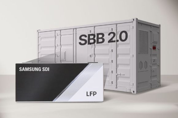 LFP 배터리가 탑재된 ESS 제품 'SBB(Samsung Battery Box). [사진=삼성SDI]