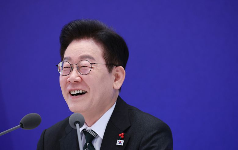 이재명 대통령이 21일 청와대 영빈관에서 열린 신년기자회견에서 발언하고 있다. 2026.1.21 [사진=연합뉴스]