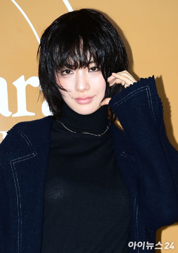 배우 나나가 지난 2024년 10월 30일 오후 서울 강남구 신사동 인근에서 열린 막스마라 재킷 서클 인 서울 팝업 포토콜 행사에 참석하고 있다. [사진=정소희 기자]