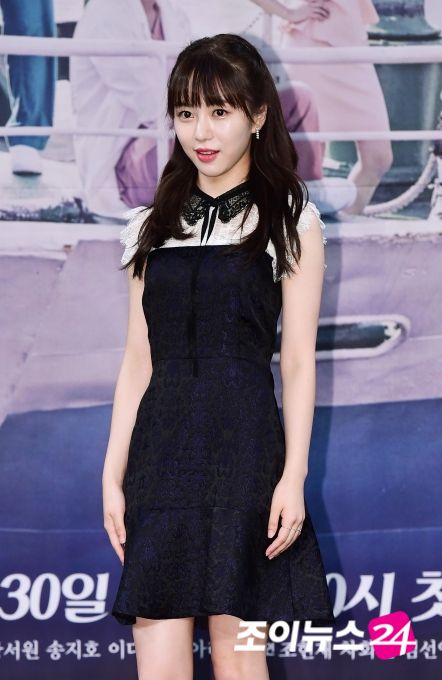 권민아가 MBC 새 수목미니시리즈 '병원선' 제작발표회에 참석해 포즈를 취하고 있다. [사진=정소희 기자]