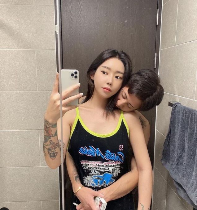 꽃자와 트리가.[사진=꽃자 인스타그램]