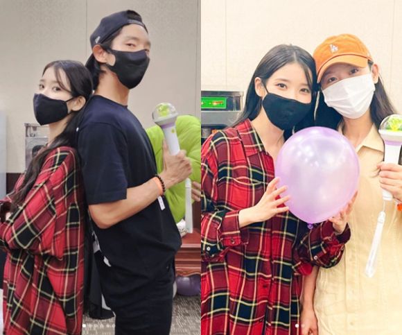 이준기와 강한나가 아이유 콘서트를 응원 관람했다. [사진=이준기, 강한나 인스타그램]