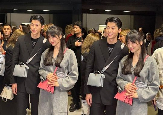 허광한 송혜교의 밀라노 투샷이 포착됐다. [사진=하퍼스바자]