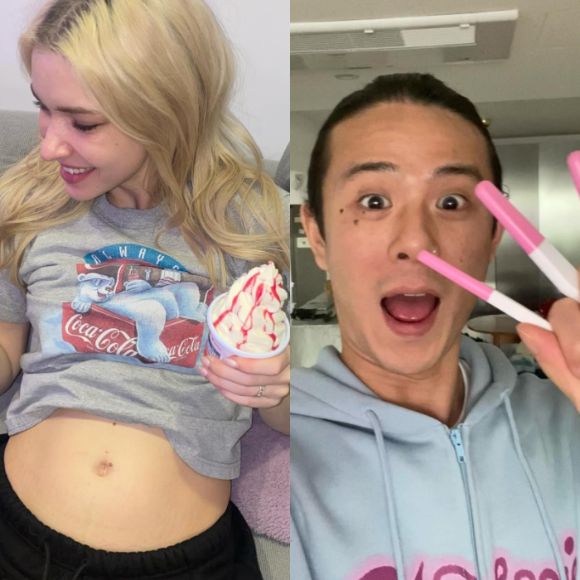 래퍼 빈지노, 모델 스테파니 미초바가 부모가 된다. 빈지노가 임신 테스트기를 들고 기뻐하고 있다. [사진=빈지노 SBS]