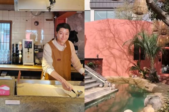이동건이 제주에 카페를 오픈했다. 사진은 바리스타로 변신한 이동건과 카페 일부. [사진=이동건 인스타그램]