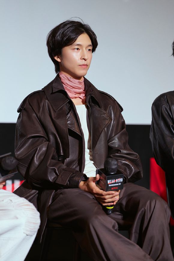 배우 홍경이 '약한영웅 홈커밍 GV'에 참석해 팬들을 만나고 있다. [사진=넷플릭스]