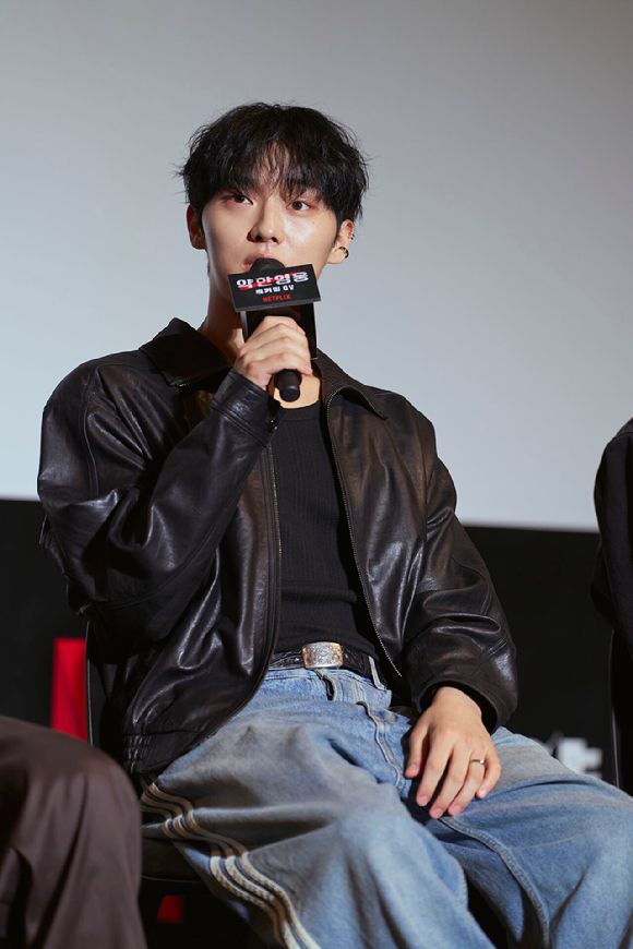 배우 최현욱이 '약한영웅 홈커밍 GV'에 참석해 팬들을 만나고 있다. [사진=넷플릭스]