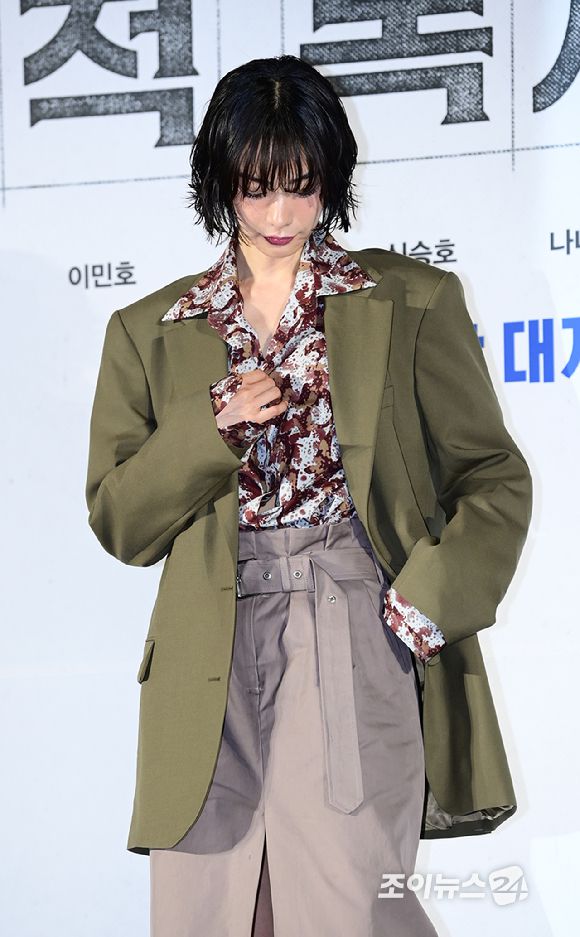 배우 나나가 17일 오전 서울 광진구 자양동 롯데시네마 건대입구점에서 열린 영화 '전지적 독자 시점'(감독 김병우) 제작보고회에 참석하고 있다. [사진=정소희 기자]