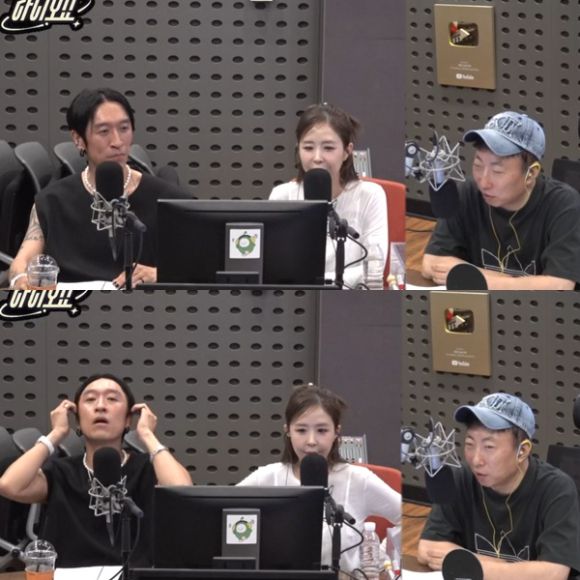 코요태 신지와 빽가가 '박명수의 라디오쇼'에 출연했다. [사진='박명수의 라디오쇼' 화면 캡처]