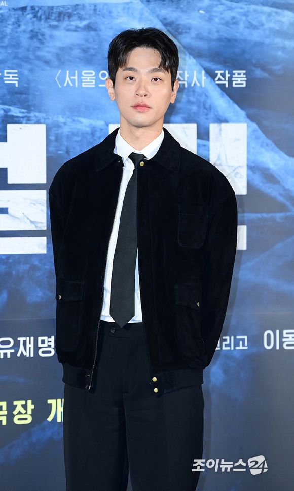 배우 박정민이 27일 오전 서울 용산구 CGV용산아이파크몰에서 열린 영화 '하얼빈'(감독 우민호) 제작보고회에 참석하고 있다. [사진=정소희 기자]