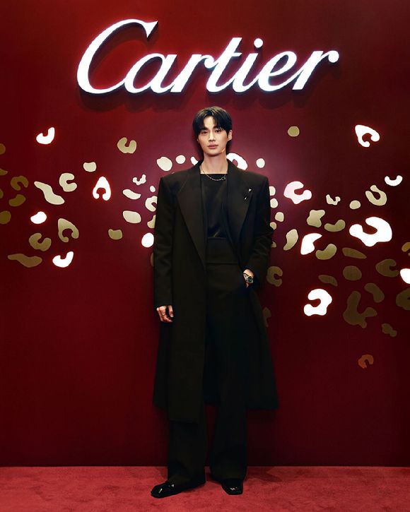 까르띠에 연말파티에 참석한 앰배서더 변우석 [사진=© Cartier]