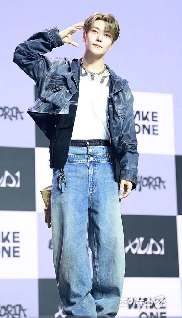 그룹 알파드라이브원 씬롱이 12일 오후 서울 용산구 블루스퀘어 SOL트래블홀에서 열린 알파드라이브원(ALPHA DRIVE ONE) 첫 번째 데뷔 미니 1집 'EUPHORIA'(유포리아) 발매 기념 쇼케이스에 참석하고 있다. [사진=정소희 기자]