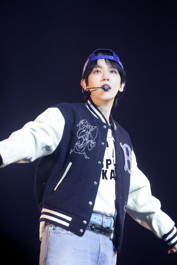 백현이 미국 라스베이거스 공연을 개최하고 현지 팬들을 만나고 있다. [사진=INB100]