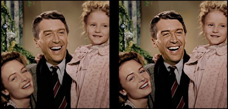 GFP-GAN  복원전(좌)과 복원후(우) 예.(사진=Louis Bouchard)