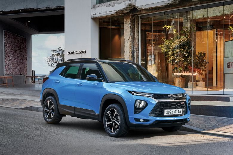 쉐보레의 2023년형 트레일블레이저 새비지 블루. 사진ㅣ한국지엠