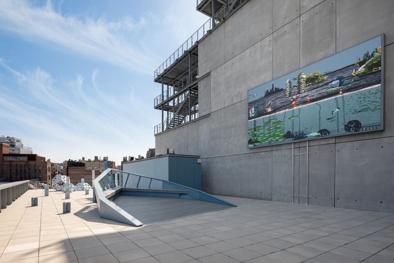 《현대 테라스 커미션: 마리나 저코우: The River is a Circle》 展 전시 전경. 출처: Photo: Filip Wolak