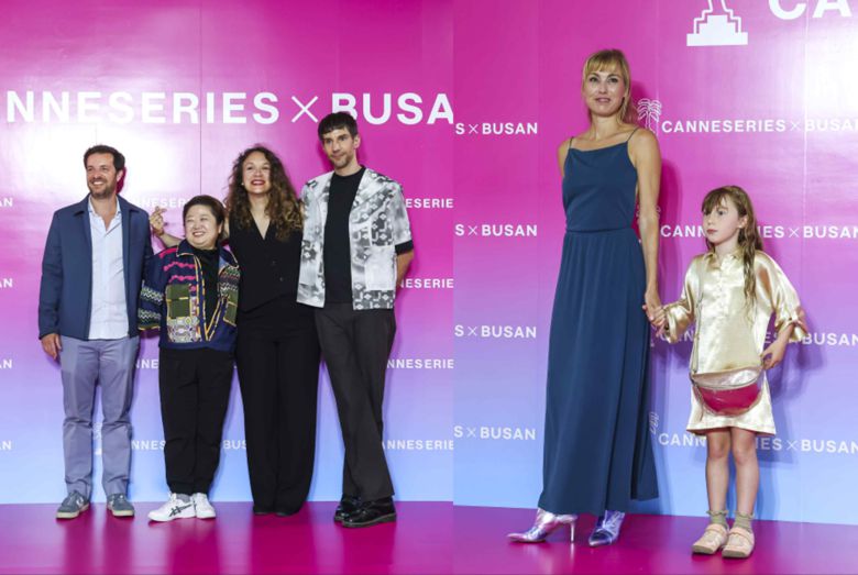 핑크카펫에 선 해외 상영작 프로듀서들. 사진ㅣ부산콘텐츠마켓