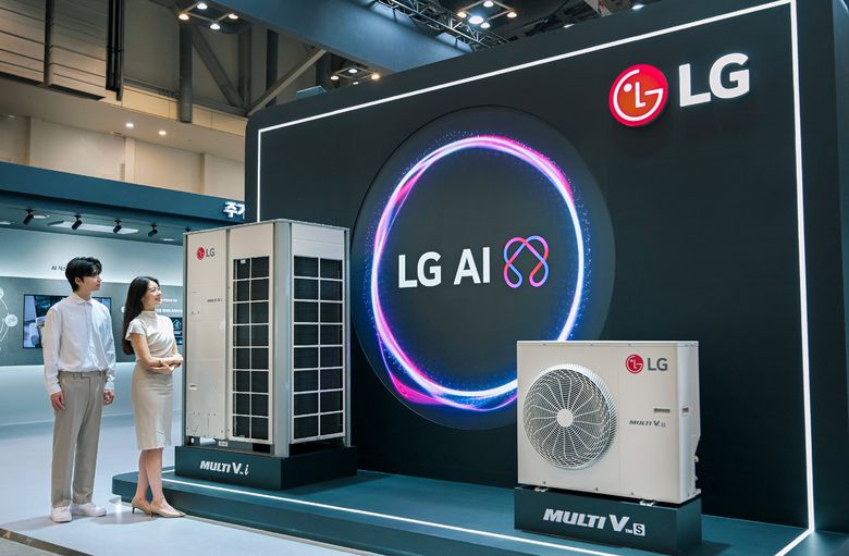 LG전자 시스템에어컨 '멀티브이 아이(Multi V i)'와 '멀티브이 에스(Multi V S)'. 사진ㅣLG전자