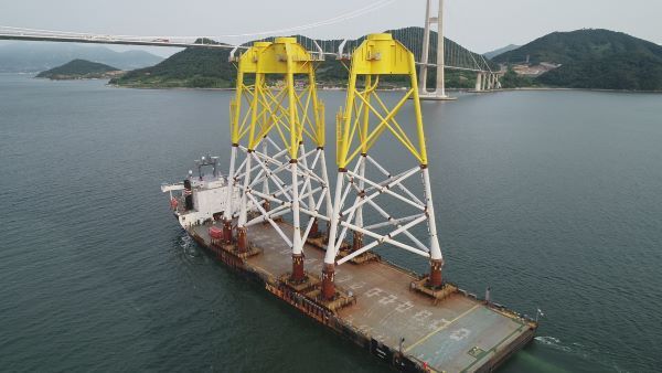 하부자켓운송. 사진ㅣ현대스틸산업