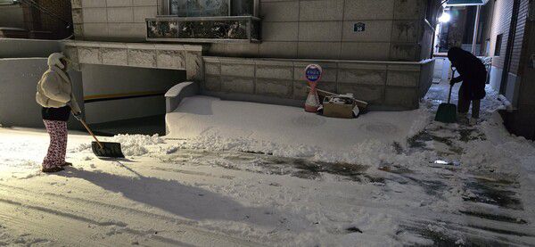 첫 눈 온날 관악구 골목 풍경 (사진=SDG뉴스)