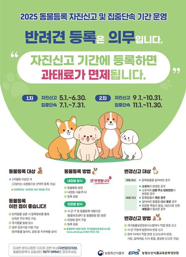 동물등록 포스터 사진 = 광주광역시