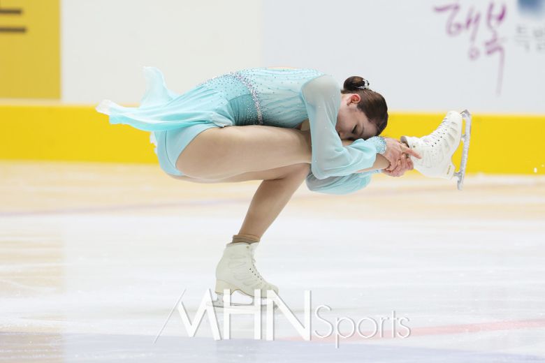 사진= 쇼트프로그램 연기를 선보이고 있는 김예림ⓒMHN스포츠 의정부, 성대우 기자