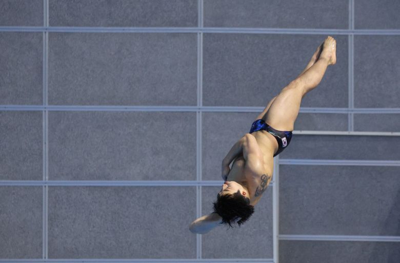 제103회 전국체전에 나선 다이빙 간판 우하람, 연합뉴스