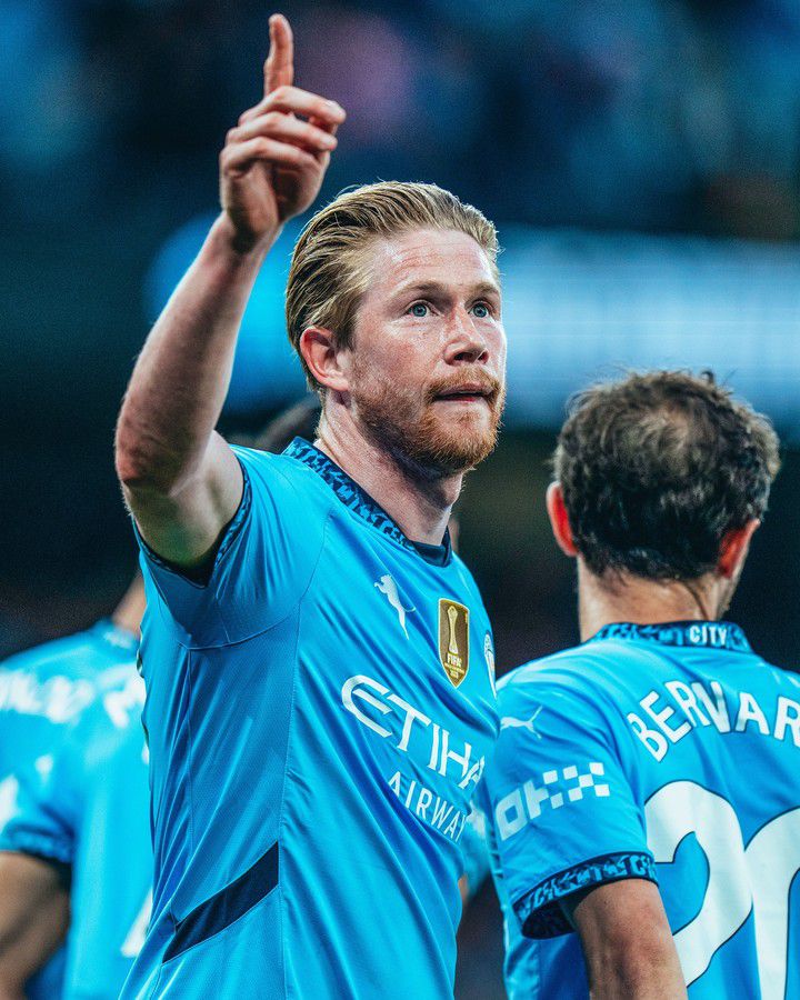 울버햄튼과 경기에서 골을 넣고 세리머니하는 케빈 더 브라위너