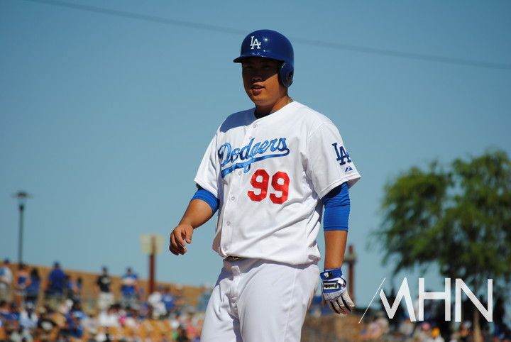 (타격도 곧잘 했던 류현진은 지난 2019년 메이저리그 홈런도 기록했다. 처음이자 마지막이 된 그의 빅리그 홈런이다)