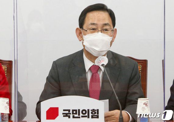 주호영 국민의힘 원내대표가 12일 오전 서울 여의도 국회에서 열린 비상대책위원회의에서 발언하고 있다. 사진=뉴스1