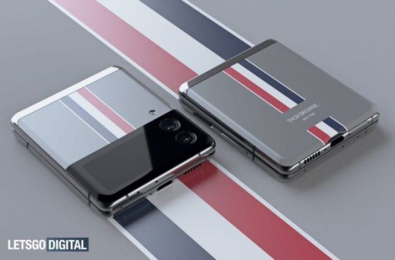 갤럭시Z플립3 톰브라운 에디션 렌더링. 렛츠고디지털