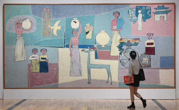 20일 서울 종로구 삼청로 국립현대미술관 서울관에서 'MMCA 이건희컬렉션 특별전: 한국미술명작' 언론 공개회가 열리고 있다. 사진=서동일 기자