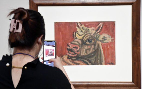 20일 서울 종로구 삼청로 국립현대미술관 서울관에서 'MMCA 이건희컬렉션 특별전: 한국미술명작' 언론 공개회가 열리고 있다. 사진=서동일 기자