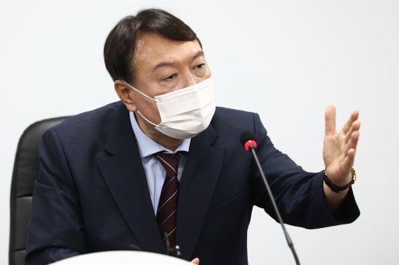 야권 대권주자인 윤석열 전 검찰총장. 뉴스1