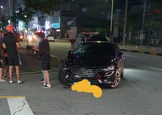 페이스북 등에 사고 현장이라며 올라온 사진