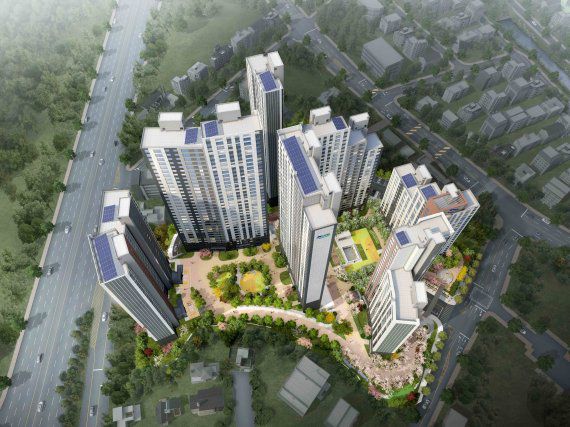 반월역 두산위브 더센트럴 조감도