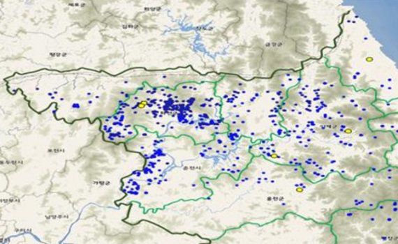 26일 강원도는 도내 야생멧돼지 아프리카돼지열병(ASF) 누적 발생건수가 이날 현재 총 1009건이다 고 밝혔다. 자료사진=강원도 제공