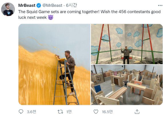 미스터 비스트 트위터 캡쳐