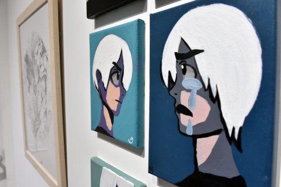 지난 10월 20일 서울 종로구 인근 한 미술관에서 열린 '무서운 빛, 따스한 어둠' 전시회 사진=서동일 기자