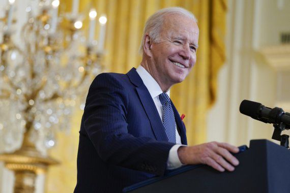 조 바이든 미국 대통령이 1일(현지시간) 워싱턴DC 백악관에서 연설하고 있다.AP뉴시스