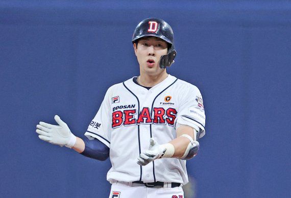 두산 외야라인의 핵심 박건우. /사진=뉴스1